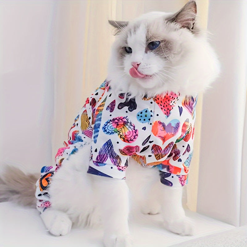 Cute Pet Pajamas for Small and Medium Dogs and Cats - Soft and Comfortable Jumpsuit for Your Furry Friend