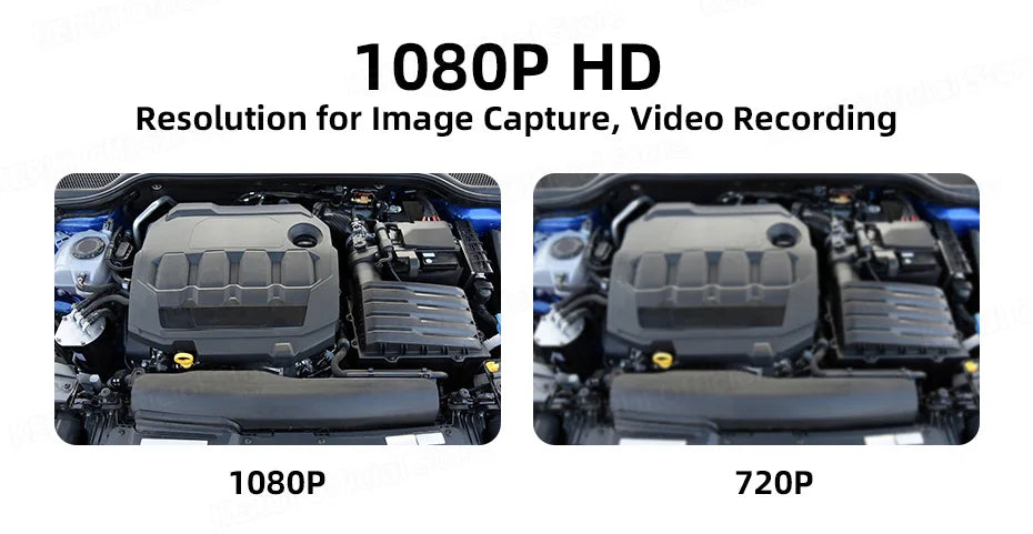 Industrial Endoscope Camera 2.4'' LCD Digital Handheld Borescope IP67 Waterproof HD1080P 8mm Pipe Sewer Camera Semi-Rigid Cable