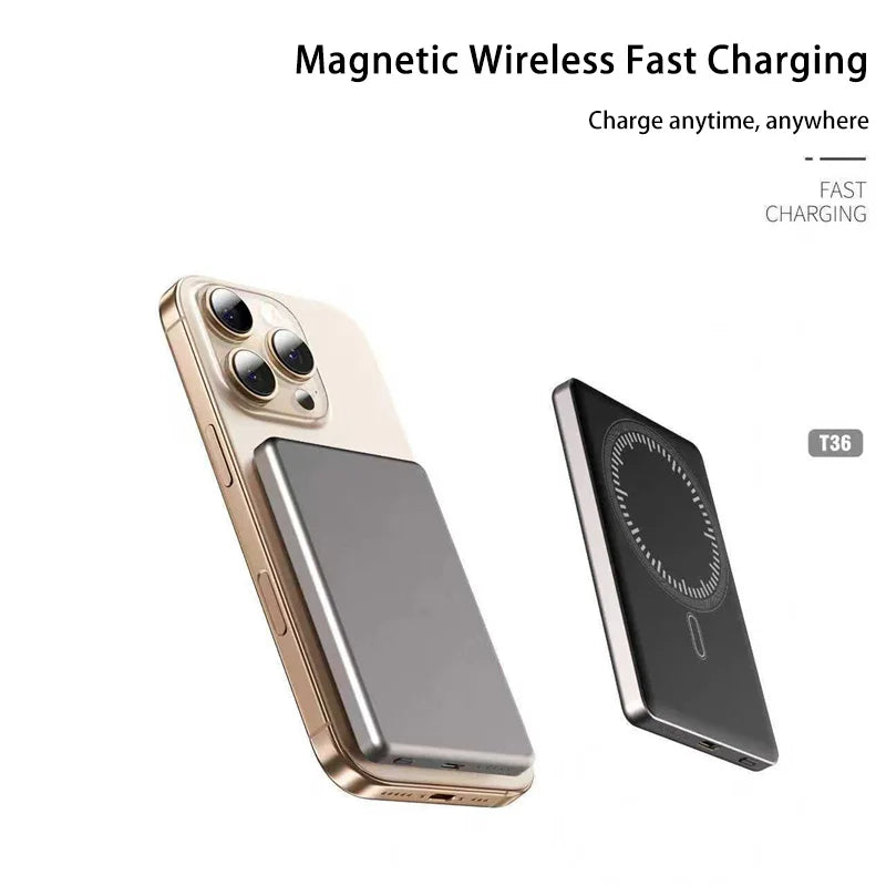 50000mAh Power Bank For iPhone 17 16 Pro Max Magnetic Wireless 22.5W Ultra Capacity Super Fast Charging Power Bank 2025