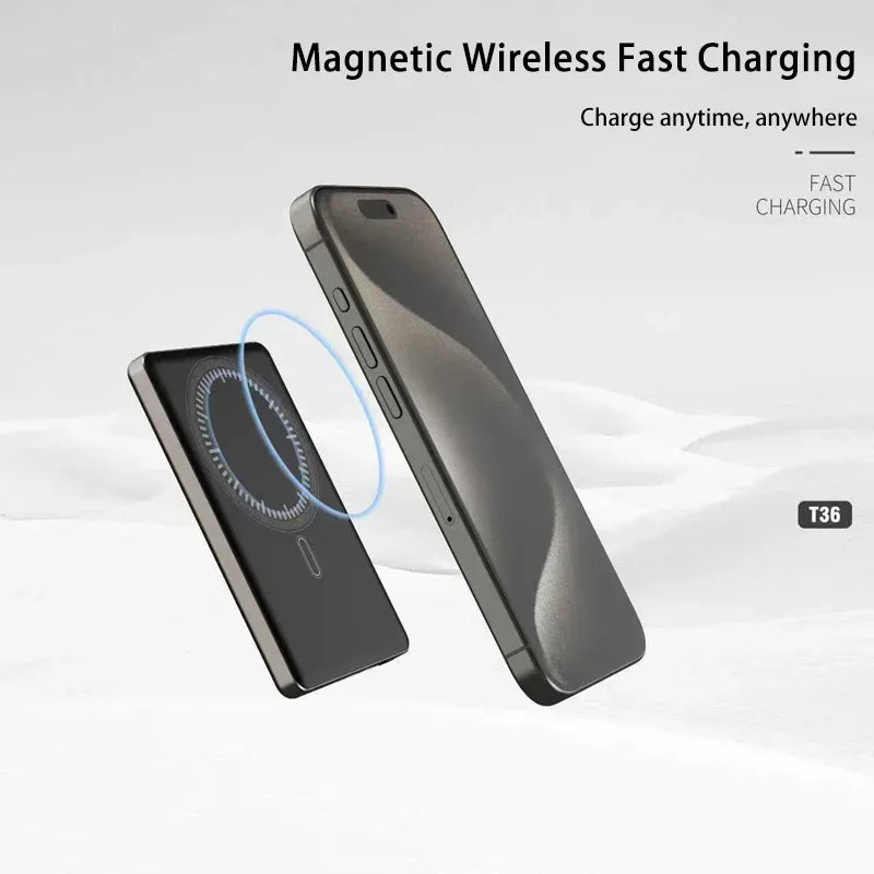 50000mAh Power Bank For iPhone 17 16 Pro Max Magnetic Wireless 22.5W Ultra Capacity Super Fast Charging Power Bank 2025