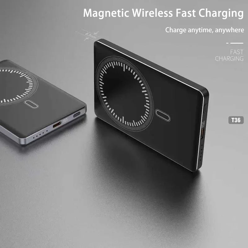 50000mAh Power Bank For iPhone 17 16 Pro Max Magnetic Wireless 22.5W Ultra Capacity Super Fast Charging Power Bank 2025