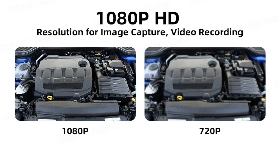 Industrial Endoscope Camera 2.4'' LCD Digital Handheld Borescope IP67 Waterproof HD1080P 8mm Pipe Sewer Camera Semi-Rigid Cable