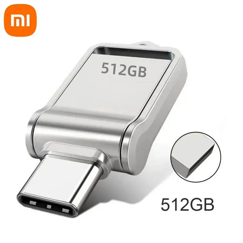 Xiaomi 2TB USB 3.2 Flash Drive High Speed Type-C Interface Dual-Use Flash Memory 512GB 1TB Stick For Phone Windows 11 Computer