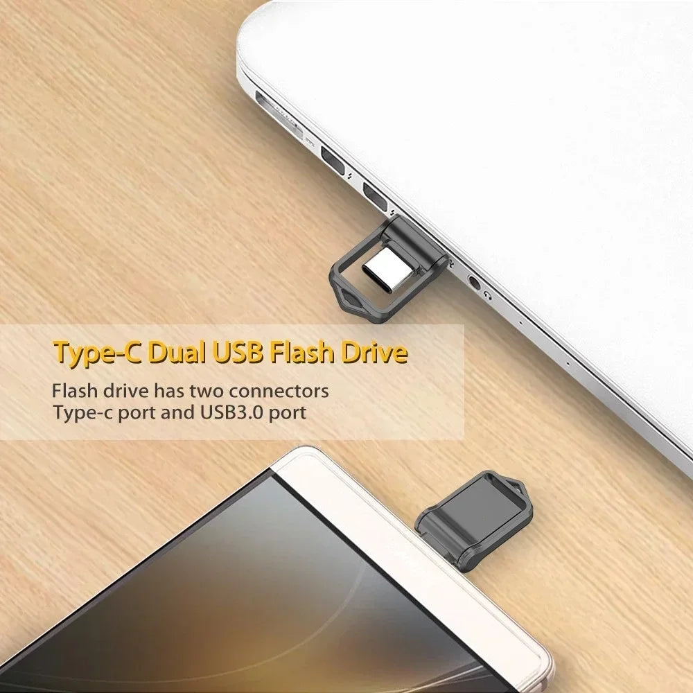 Xiaomi 2TB USB 3.2 Flash Drive High Speed Type-C Interface Dual-Use Flash Memory 512GB 1TB Stick For Phone Windows 11 Computer