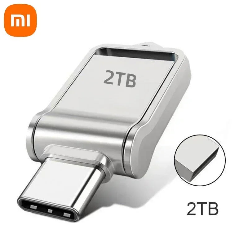 Xiaomi 2TB USB 3.2 Flash Drive High Speed Type-C Interface Dual-Use Flash Memory 512GB 1TB Stick For Phone Windows 11 Computer