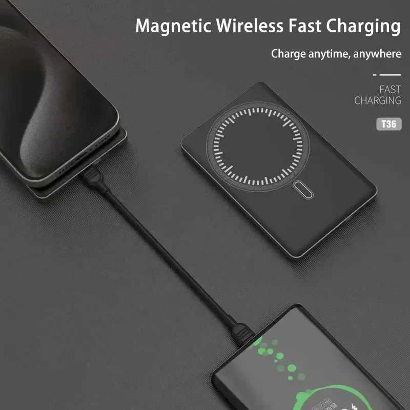 50000mAh Power Bank For iPhone 17 16 Pro Max Magnetic Wireless 22.5W Ultra Capacity Super Fast Charging Power Bank 2025