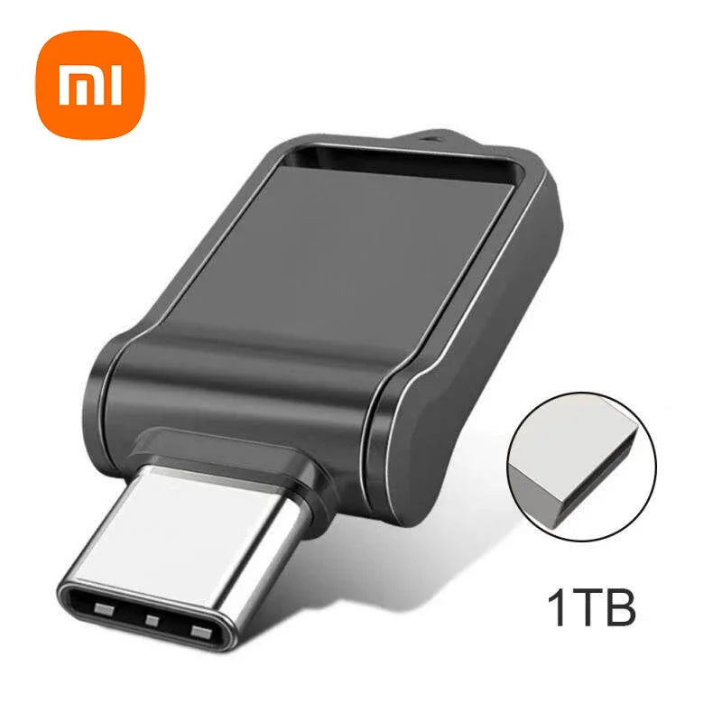 Xiaomi 2TB USB 3.2 Flash Drive High Speed Type-C Interface Dual-Use Flash Memory 512GB 1TB Stick For Phone Windows 11 Computer