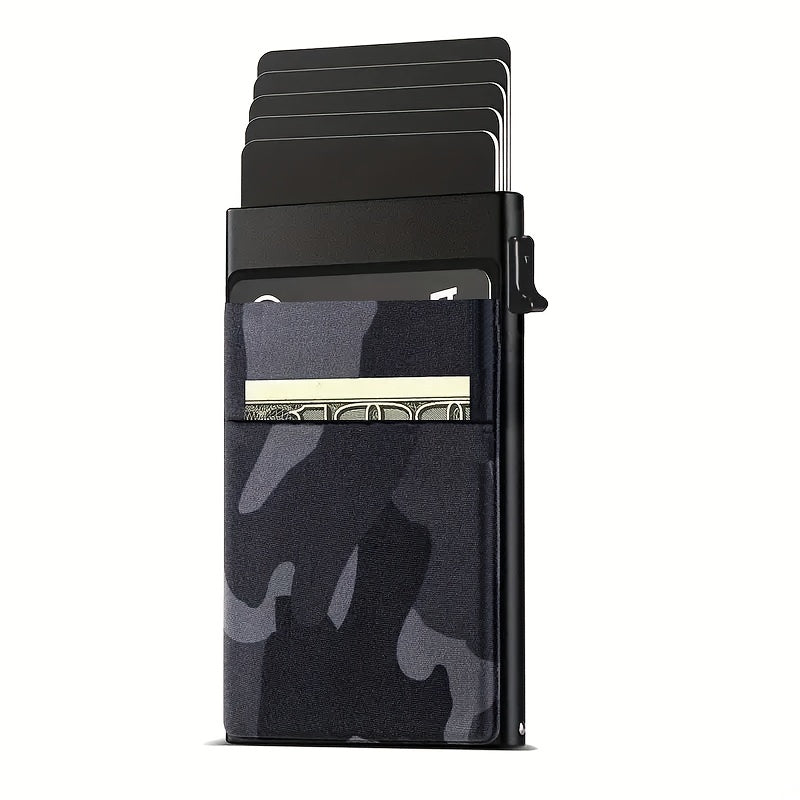 Automatic Pop-Up Credit Card Holder Money Bag Minimalist RFID Blocking Men's Business Card Wallet, Ideal Gift For Men